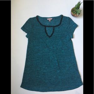 Juicy Couture marled green blouse szXS